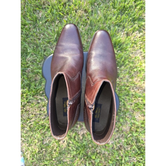 La Milano Leather Men's Dressy Ankle Boots - Cognac - Size 13 NEW W/O BOX - Picture 4 of 10